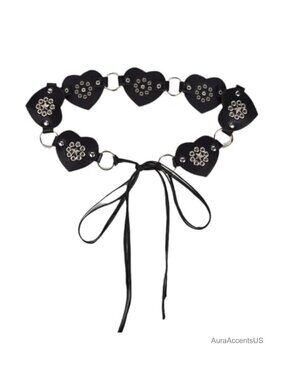 Western PU Leather Belt with Disc Buckle